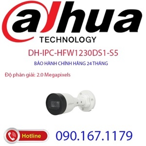 Camera IP Dahua DH-IPC-HFW1230DS1-S5