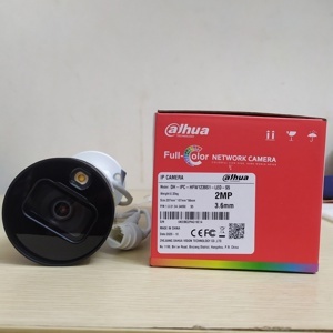 Camera IP Dahua DH-IPC-HFW1239S1-LED-S5 ban đêm có màu