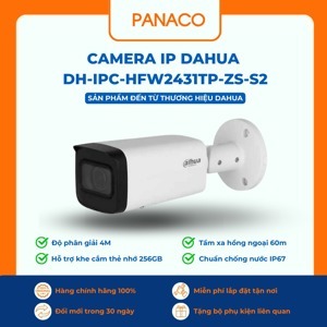 Camera IP Dahua IPC-HFW2431TP-ZS-S2 4.0 Megapixel