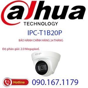 Camera IP Dome Dahua IPC-T1B20P - 2MP