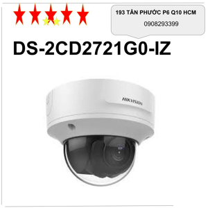 Camera IP Dome Hikvision DS-2CD2721G0-IZ - 2MP