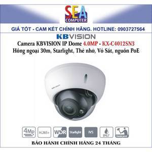 Camera IP Dome hồng ngoại Kbvision KX-C4012SN3 - 4MP