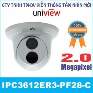 Camera IP Dome hồng ngoại UNV IPC3612ER3-PF28-C - 2MP