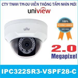 Camera IP Dome UNV IPC322SR3-VSPF28-C - 2MP