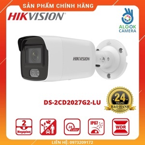 Camera IP Hikvison DS-2CD2027G2-LU ban đêm có màu