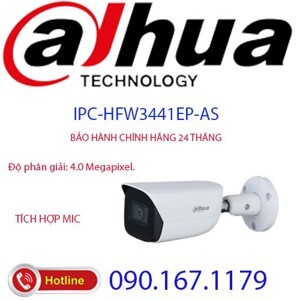 Camera IP hồng ngoại Dahua IPC-HFW3441EP-AS - 4MP