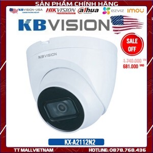 Camera IP hồng ngoại Kbvision KX-A2112N2 - 2MP