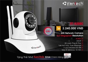 Camera IP hồng ngoại không dây Vantech VT-6300C