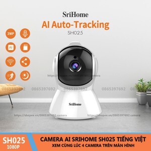 Camera IP không dây Srihome SH025 2.0MPX