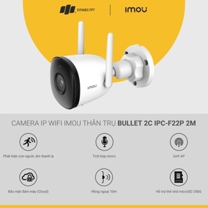 Camera IP Ngoài Trời 2MP Imou Bullet 2C-D