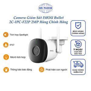 Camera IP Ngoài Trời 2MP Imou Bullet 2C-D