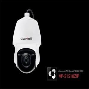 Camera IP Speed Dome hồng ngoại Zoom 18x 5.0 Megapixel VANTECH VP-51518ZIP