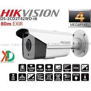 Camera Ip trụ hồng ngoại Hikvision DS-2CD2T42WD-I8