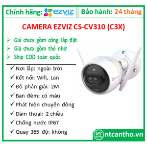 Camera IP Wifi Ezviz CS-CV310-C3-6B22WFR - 2MP