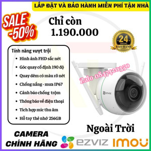 Camera IP Wifi không dây Ezviz H3 3K