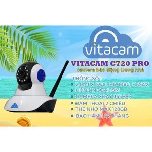 Camera IP wifi Vitacam C720 Pro - 2MP