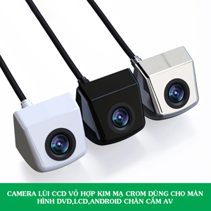 Camera lùi cho ô tô, camera lùi cao cấp mạ crom