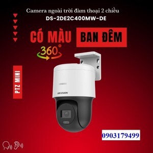 Camera Mini PTZ 4MP Hikvision DS-2DE2C400MW-DE(F0)(S7)