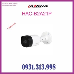 Camera thân HDCVI Dahua HAC-B2A21P - 2MP