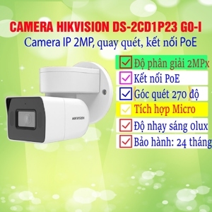 Camera thân quay quét 2MP Hikvision DS-2CD1P23G0-I