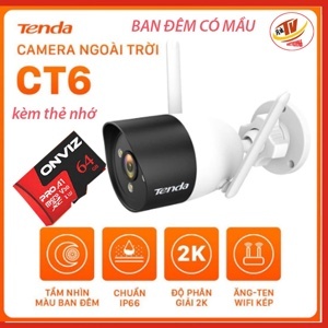 Camera Wi-Fi an ninh ngoài trời TENDA CT6