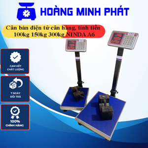 Cân bàn điện tử NiNDA A6 cân tối đa 300kg