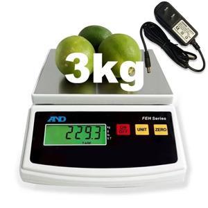 Cân điện tử bàn nhỏ AND FEH 3000 (3kg/1g)