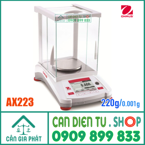 Cân điện tử Ohaus AX223 220g/0.001g