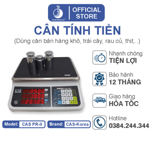 Cân điện tử tính tiền CAS-PR - 30kg