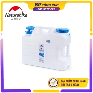 Can nước cắm trại nhựa PE Trắng Naturehike NH16S009-T