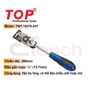 Cần siết tự động 1phần 2 inch 45 răng Top cán bọc nhựa TWT-10379-45t