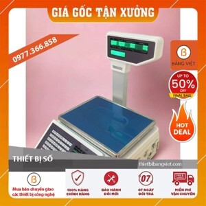 Cân siêu thị in tem nhãn mã vạch TM-A 30kg