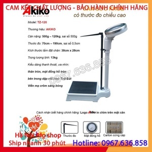 Cân sức khỏe có thước đo chiều cao Akiko TZ-120