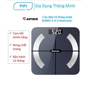 Cân sức khỏe phân tích chỉ số cơ thể Rapido RSF01-S