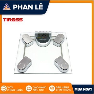 Cân sức khỏe điện tử Tiross TS813 (TS-813) - Khoảng đo lường: Từ 5kg – 150kg , Kích thước sản phẩm: 34.5x5.5x37cm