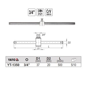 Cần xiết lực Yato YT-1350