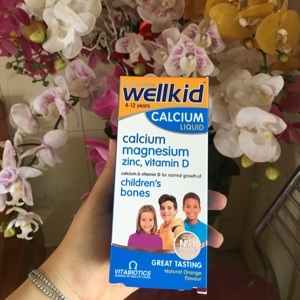 Canxi nước Wellkid Calcium Liquid cho bé từ 4-12 tuổi