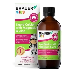 Canxi sữa dạng nước Brauer Liquid Milk Calcium - 200ml