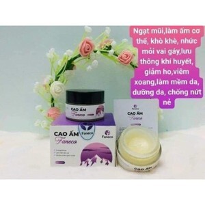 Cao ấm Faneco: tăng đề kháng, chữa đau mỏi vai gáy, giảm ngạt mũi, sổ mũi
