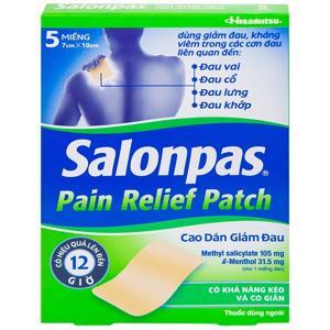 Cao dán Salonpas Pain Relief Patch hộp 5 miếng