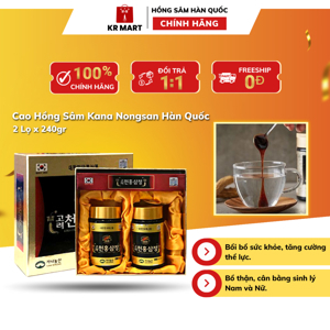 Cao hồng sâm Kana Hàn Quốc hộp 2 lọ x 240g