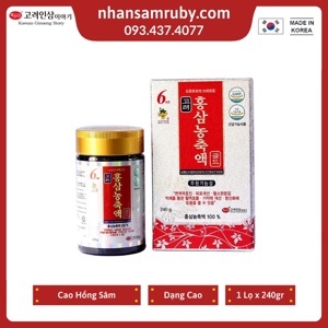 Cao Hồng Sâm Korean Red Ginseng Extract Gold KGS 240g