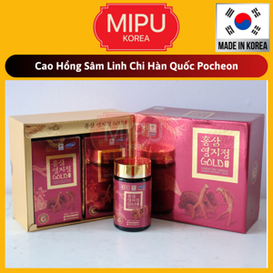 Cao hồng sâm linh chi Pocheon Red Ginseng Lingzhi Extract 240g x 2 lọ