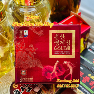 Cao hồng sâm linh chi Pocheon Red Ginseng Lingzhi Extract 240g x 2 lọ