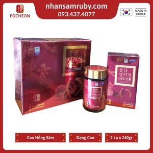 Cao hồng sâm linh chi Pocheon Red Ginseng Lingzhi Extract 240g x 2 lọ