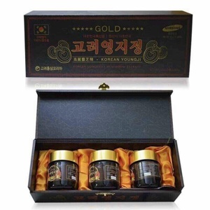 Cao linh chi Hàn Quốc cao cấp hộp gỗ đen (3 lọ x 120g)