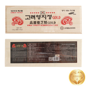 Cao linh chi sao đỏ Hàn Quốc Gold hộp gỗ 3 lọ x 120g