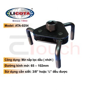 Cảo Mở Lọc Dầu (Nhớt) Chân TRÒN, HỘP Licota - ATA-0254