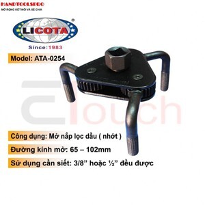 Cảo Mở Lọc Dầu (Nhớt) Chân TRÒN, HỘP Licota - ATA-0254