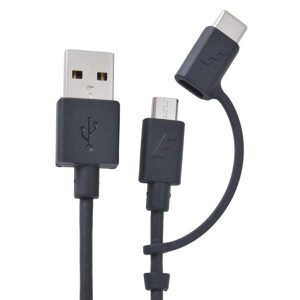 Cáp 2 trong 1 Type C và Micro USB Energizer HT - C11UBX2CFBK4